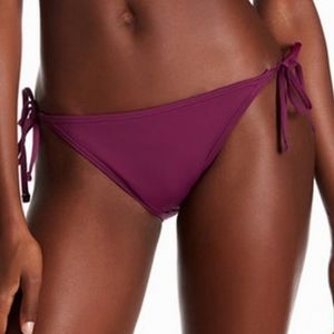 Tommy Bahama Pearl String Swim Bikini Bottoms Magenta Small
